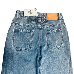 Princess Polly Jeans Jankins Baggy Mid Wash Denim Belted Waist New With Tags 2